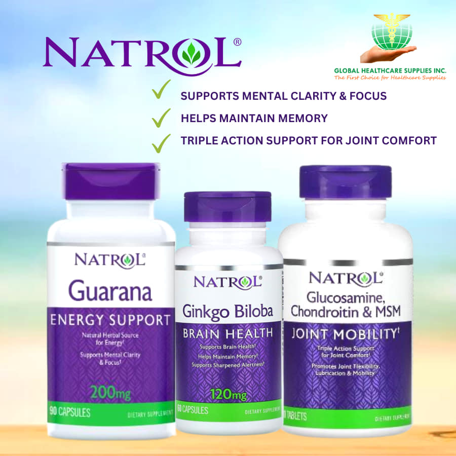 Assorted Natrol immune health supplement bottles