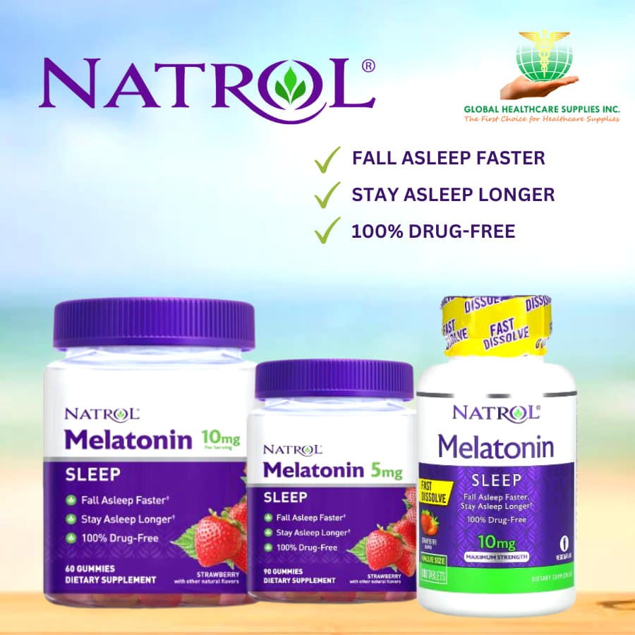 Natrol melatonin supplement bottle