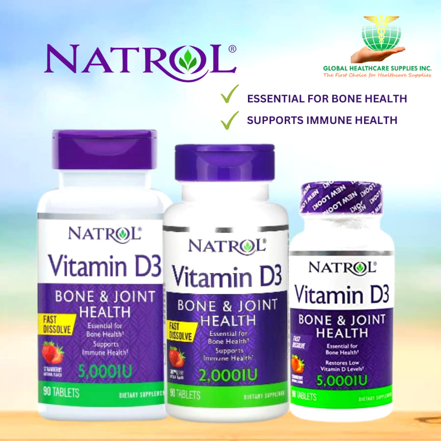 Natrol vitamin D supplement bottle