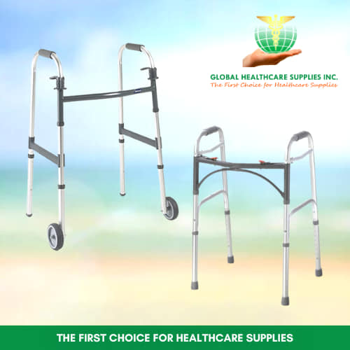 Steel rollator walker with seat and basket