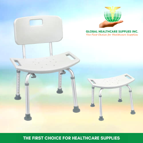 Adjustable shower chair